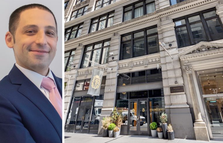 Lee & Associates's David Scher and 37 West 26th Street.