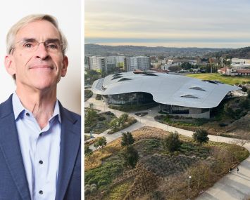 Gilbane's CEO Edward Broderick and the California Polytechnic State University, Pomona.