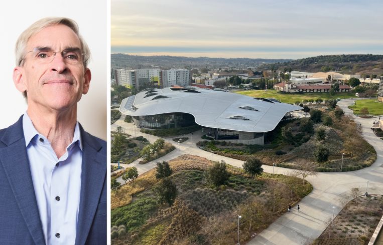 Gilbane's CEO Edward Broderick and the California Polytechnic State University, Pomona.