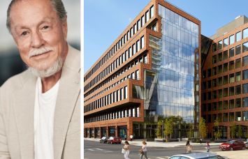 Global Holdings Chair Eyal Ofer and 25 Kent in Brooklyn.