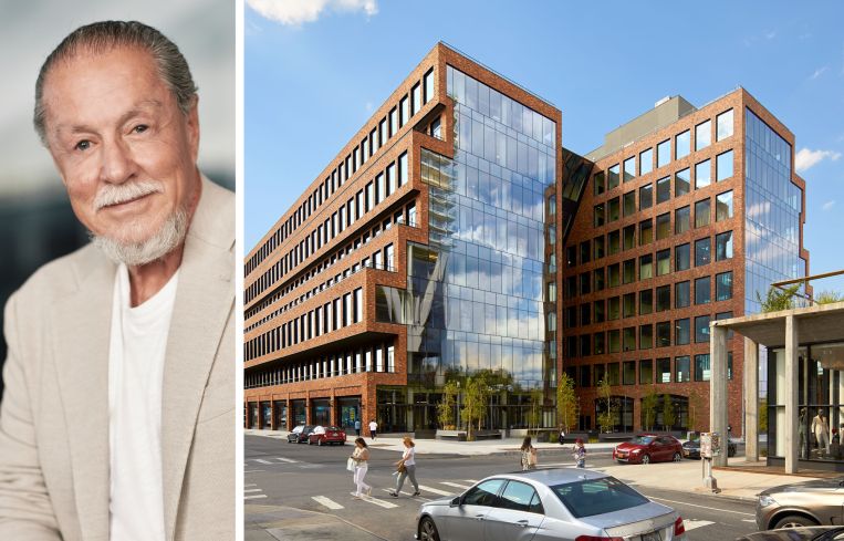 Global Holdings Chair Eyal Ofer and 25 Kent in Brooklyn.