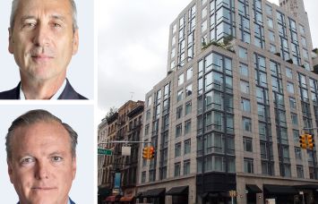Vanbarton Group's Gary Tischler (top) and Richard Coles (bottom), and 85 West Broadway.