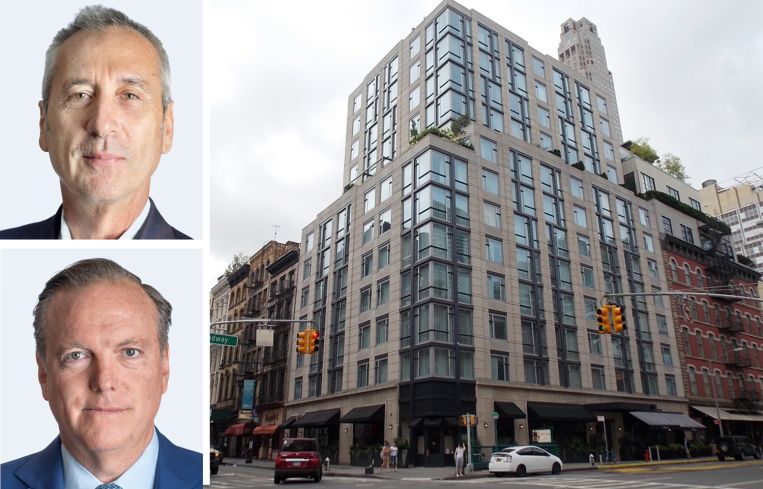 Vanbarton Group's Gary Tischler (top) and Richard Coles (bottom), and 85 West Broadway.