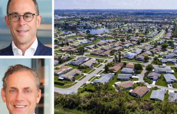 Related Companies's Jeff Blau (top) and Bruce Beal (bottom), and an aerial photo of Delray Beach, Fla.