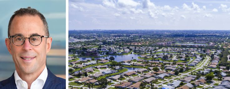 Related Companies's Jeff Blau (top) and Bruce Beal (bottom), and an aerial photo of Delray Beach, Fla.