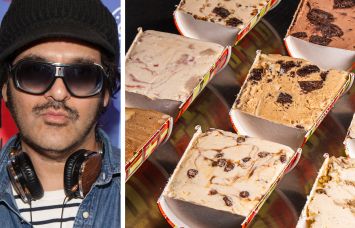 Artist Jeremyville and pints from Gelato Messina.