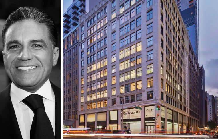 The Moinian Group founder and CEO Joseph Moinian and 450-460 Park Avenue.