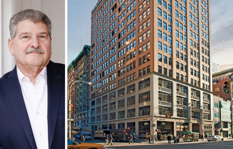 WeWork CEO John Santora and 245 Fifth Avenue.