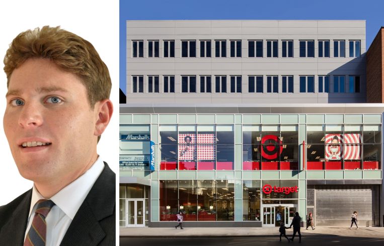 Newmark Executive Managing Director Justin DiMare and 1715 East 13th Street, Brooklyn.