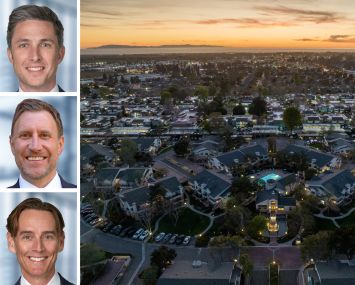 Institutional Property Advisors's Kevin Green (top), Joe Grabiec (center), and Greg Harris (bottom), and Cypress Point in Ventura, Calif.