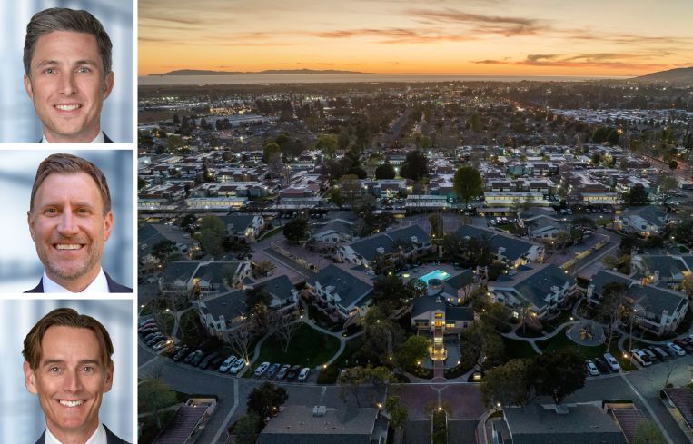 Institutional Property Advisors's Kevin Green (top), Joe Grabiec (center), and Greg Harris (bottom), and Cypress Point in Ventura, Calif.