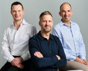 From left: Ben Waters, Paul Zeckser, and Dan Becker.
