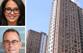 NYCHA's Lisa Bova-Hiatt (top), Related Companies's Jeff Blau (bottom), and Fulton Houses.