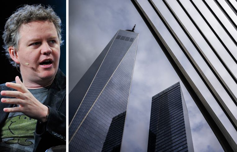 Matthew Prince, CEO of CloudFlare, and 1 World Trade Center.