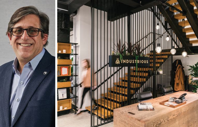 Michael Cohen, President of Colliers's Tri-State Region, and an Industrious location.