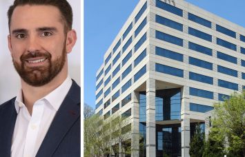 Savills' Nick DiChiara and 2600 Park Tower Drive, Merrifield, Va.