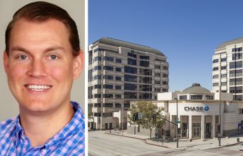 Harbor Associates Principal Paul Miszkowicz and Pasadena Towers at 800 East Colorado Boulevard and 55 South Lake Avenue, Pasadena, Calif.