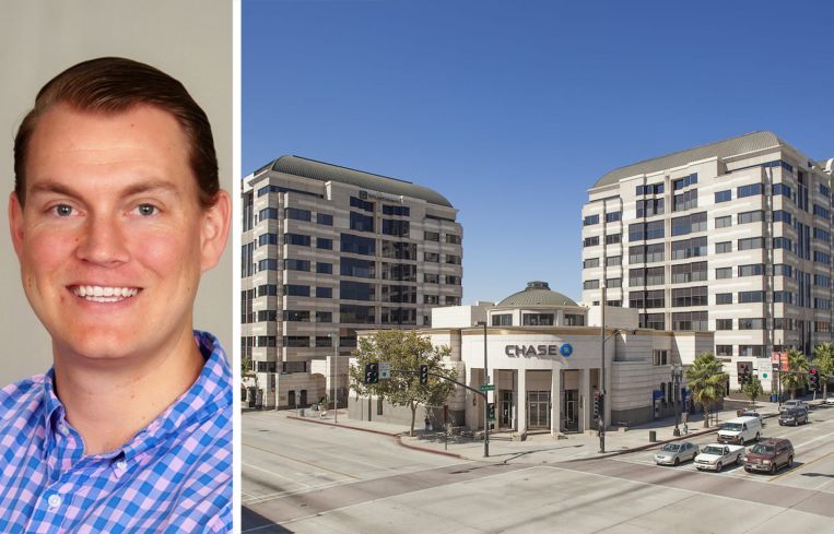 Harbor Associates Principal Paul Miszkowicz and Pasadena Towers at 800 East Colorado Boulevard and 55 South Lake Avenue, Pasadena, Calif.