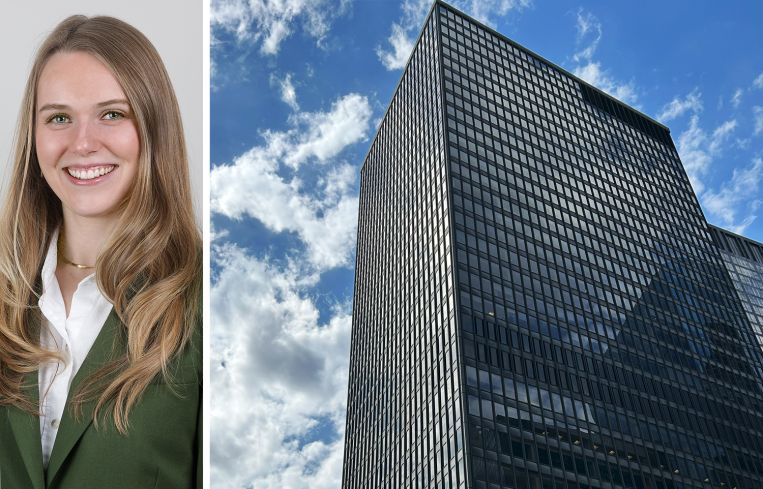 Colliers's Rachel Kirkham and 1 State Street.
