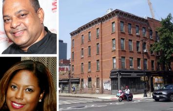 Lolo’s Seafood Shack owners Raymond Mohan (top) and Leticia Young-Mohan (bottom) and 570 Vanderbilt Avenue, Brooklyn.