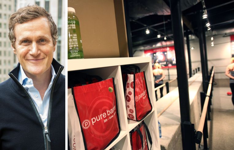 Tishman Speyer's Rob Speyer and a Pure Barre studio.