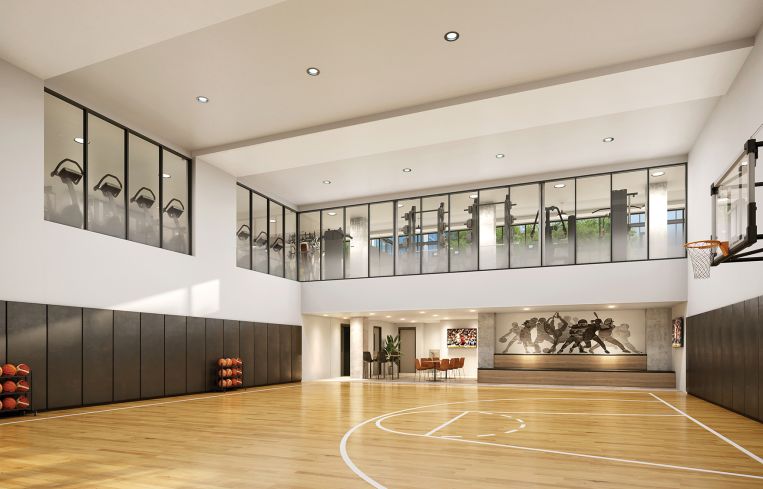 Residents will have access to amenities including an indoor basket ball court, fitness studios and a pet spa.