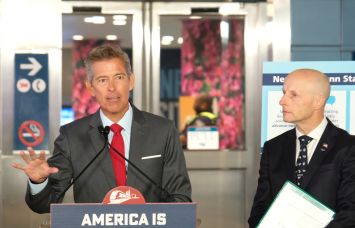 Transportation Secretary Sean Duffy (left) and Andy Byford.