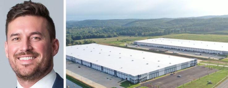 Affinius Capital's Tyler Figley and Georgia North Logistics’ Buildings 3 and 4.