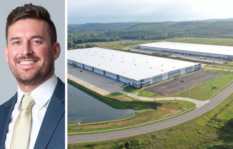 Affinius Capital's Tyler Figley and Georgia North Logistics’ Buildings 3 and 4.