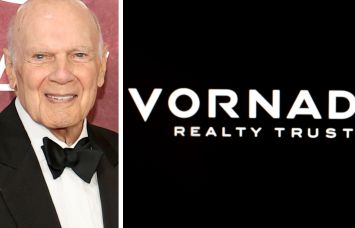 Vornado Realty Trust CEO Steven Roth and the Vornado logo.