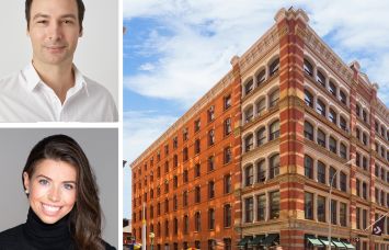100 Crosby St. NYC, NY. Thomas Mahl of Current Real Estate Advisors; Neith Stone of GFP Real Estate.