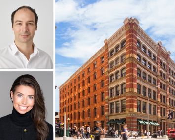 100 Crosby St. NYC, NY. Thomas Mahl of Current Real Estate Advisors; Neith Stone of GFP Real Estate.