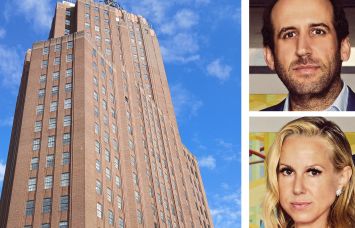 32 Avenue of the Americas and Michael Rudin (top) and Samantha Rudin Earls of Rudin Management.