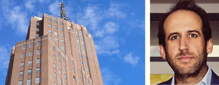 32 Avenue of the Americas and Michael Rudin (top) and Samantha Rudin Earls of Rudin Management.