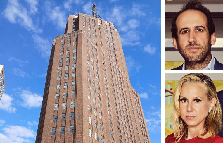 32 Avenue of the Americas and Michael Rudin (top) and Samantha Rudin Earls of Rudin Management.