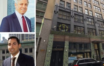 Rick Cotton, head of the Port Authority, Daniel Lolai, broker from LSL Advisors, and 320 West 37th St. NYC, NY.