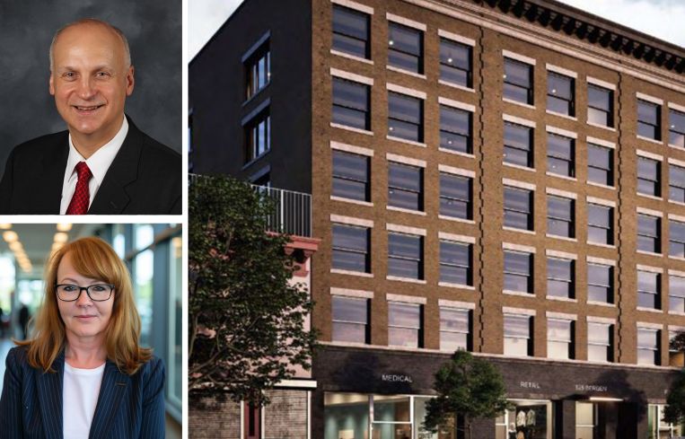 Bill Korchak and Ellen Herman of JLL, 521 Bergen Ave. in the South Bronx