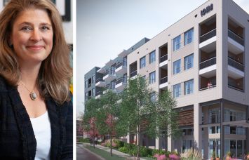 MSquared's Alicia Glen and a rendering of Loma in Dallas, Texas.