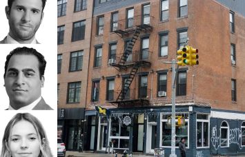 Newmark's Andrew Stern (top), Ravi Idnani (center), and Julia Singer (bottom), and 94 Avenue A.