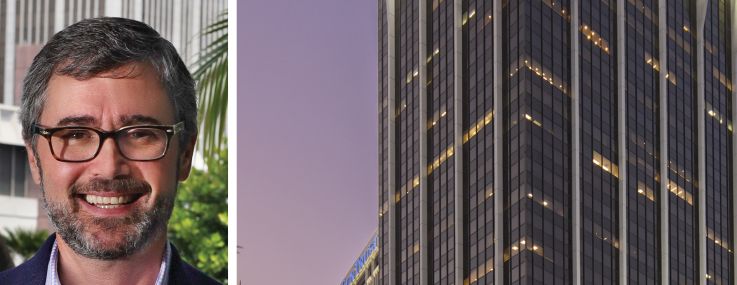 CP Group Founding Partners Angelo Bianco (top) and Chris Eachus (bottom), and One Biscayne Tower.