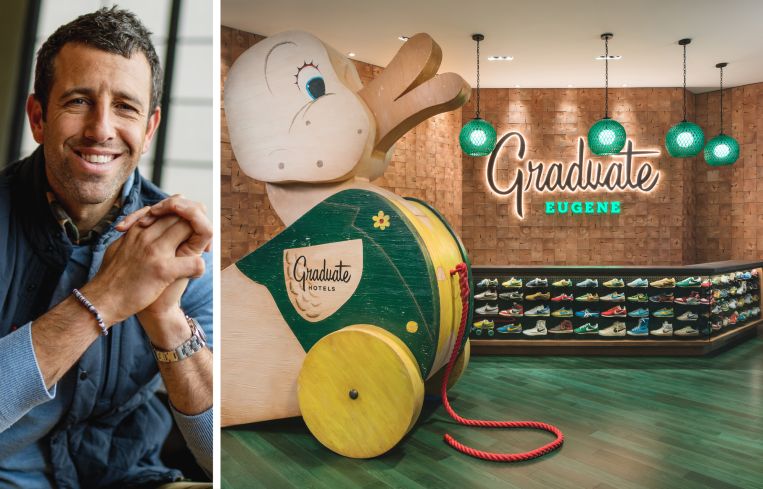 AJ Capital's Ben Weprin, and the Graduate by Hilton Eugue hotel.
