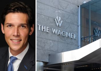 Charles Essig, managing director at Silver Creek Development, and the Wagner Hotel.