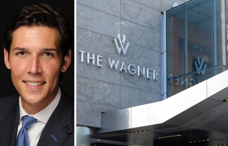 Charles Essig, managing director at Silver Creek Development, and the Wagner Hotel.