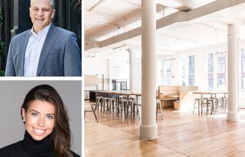 Allen Gurevich and Neith Stone of GFP Real Estate. Office space, 2nd floor, 440 Lafayette St. NYC, NY.