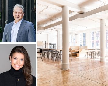 Allen Gurevich and Neith Stone of GFP Real Estate. Office space, 2nd floor, 440 Lafayette St. NYC, NY.