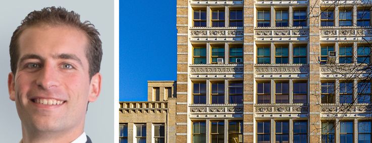 CBRE's Eddie Sisca (top) and David Opper, and 64 Wooster Street.