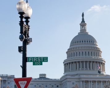 First Street NW street sign in Washington, D.C.