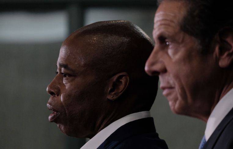 Current mayor, Eric Adams, and disgraced former governor, Andrew Cuomo.