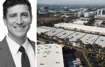 JLL's Greg Brown, and one of the sites in a 21-property, Southern California industrial portfolio owned by Sukut Real Properties.