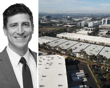 JLL's Greg Brown, and one of the sites in a 21-property, Southern California industrial portfolio owned by Sukut Real Properties.